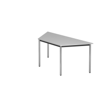 Trapeztisch Rundfuß 160x69cm DRTR Grau/