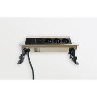 Steckdosenl. 3xStrom, 2xUSB, ohne Fr&aum gallery