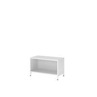 Regal, 1OH, Sockel, wei&szlig;