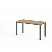 Schreibtisch 4Fuß-rd.140x67cm Aste gallery