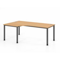 Winkeltisch 4Fuß-rd.200x120cm 90&d gallery