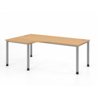 Winkeltisch 4Fuß-rd.200x120cm 90&d gallery