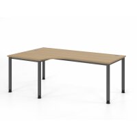 Winkeltisch 4Fuß-rd.200x120cm 90&d gallery