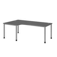 Winkeltisch 4Fuß-rd.200x120cm 90°Gr