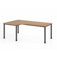 Winkeltisch 4Fuß-rd.200x120cm 90&d gallery