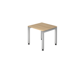 Schreibtisch U-Fuß eckig 80x80cm Eiche