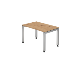 Schreibtisch U-Fuß eckig 120x80cm Asteiche
