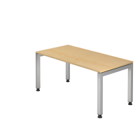 Schreibtisch U-Fu&szlig; eckig 160x80cm Ahorn