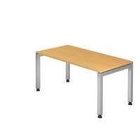 Schreibtisch U-Fu&szlig; eckig 160x80cm Buche