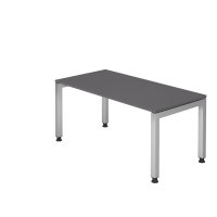 Schreibtisch U-Fuß eckig 160x80cm Graphit