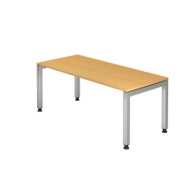 Schreibtisch U-Fuß eckig 180x80cm Buche