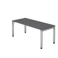 Schreibtisch U-Fuß eckig 180x80cm Graphit