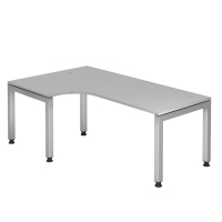 Winkeltisch U-Fuß eckig 200x120cm 90&de