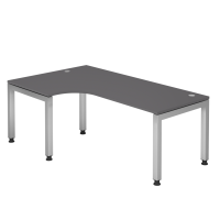 Winkeltisch U-Fuß eckig 200x120cm 90&de