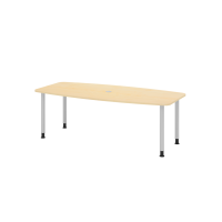 Konferenztisch 220cm/4 Rundrohrfü&s gallery