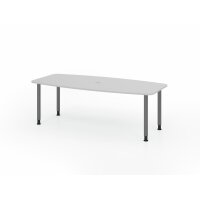 Konferenztisch 220cm/4 Rundrohrfü&s gallery