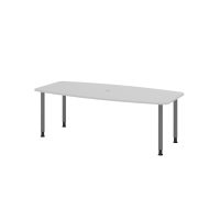 Konferenztisch 220cm/4 Rundrohrfü&s gallery
