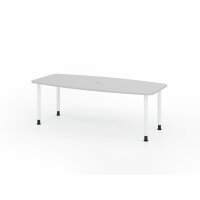 Konferenztisch 220cm/4 Rundrohrfü&s gallery