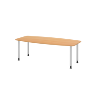 Konferenztisch 220cm/4 Rundrohfü&sz gallery