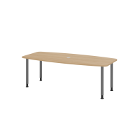 Konferenztisch 220cm/4 Rundrohrfü&s gallery