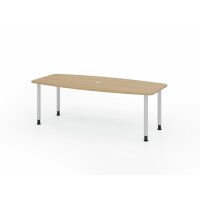 Konferenztisch 220cm/4 Rundrohrfü&s gallery