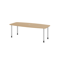 Konferenztisch 220cm/4 Rundrohrfü&s gallery