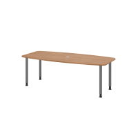Konferenztisch 220cm/4 Rundrohrf&uuml;&szlig;e...