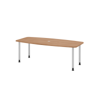 Konferenztisch 220cm/4 Rundrohrf&uuml;&szlig;e...