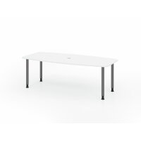 Konferenztisch 220cm/4 Rundrohrfü&s gallery