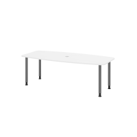 Konferenztisch 220cm/4 Rundrohrf&uuml;&szlig;e...