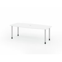 Konferenztisch 220cm/4 Rundrohrfü&s gallery