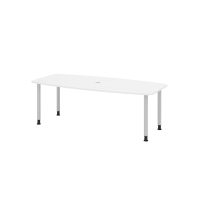 Konferenztisch 220cm/4 Rundrohrf&uuml;&szlig;e...