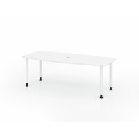 Konferenztisch 220cm/4 Rundrohrfü&s gallery