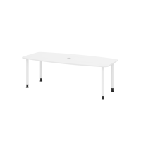 Konferenztisch 220cm/4 Rundrohrf&uuml;&szlig;e...