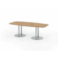 HAMMERBACHER Konferenztisch KT22S asteiche Tonnenform,...