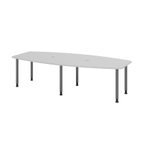 Konferenztisch 280cm/6 Rundrohrfü&s gallery