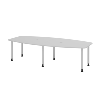 Konferenztisch 280cm/6 Rundrohrfü&s gallery