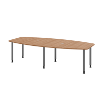 Konferenztisch 280cm/6 Rundrohrfü&s gallery