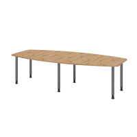 Konferenztisch 280cm/6 Rundrohrf&uuml;&szlig;e...