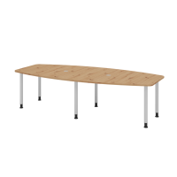 Konferenztisch 280cm/6 Rundrohrf&uuml;&szlig;e...