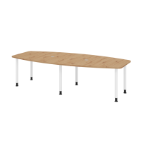 Konferenztisch 280cm/6 Rundrohrf&uuml;&szlig;e...