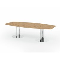 HAMMERBACHER Konferenztisch KT28S asteiche Tonnenform,...