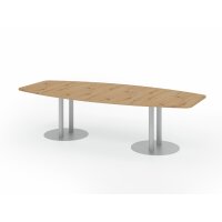 HAMMERBACHER Konferenztisch KT28S asteiche Tonnenform,...