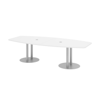 Konferenztisch 280cm Säulenfuß, We