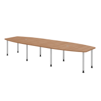 Konferenztisch 400cm/8 Rundrohrfü&s gallery