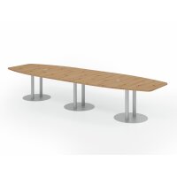 HAMMERBACHER Konferenztisch KT40S asteiche Tonnenform,...