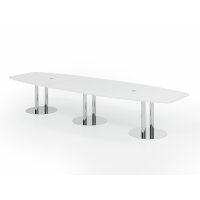 HAMMERBACHER Konferenztisch KT40S wei&szlig;...