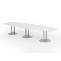 HAMMERBACHER Konferenztisch KT40S wei&szlig;...