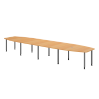 Konferenztisch 520cm/10 Rundrohrfü& gallery