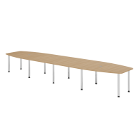 Konferenztisch 520cm/10 Chromfü&szl gallery